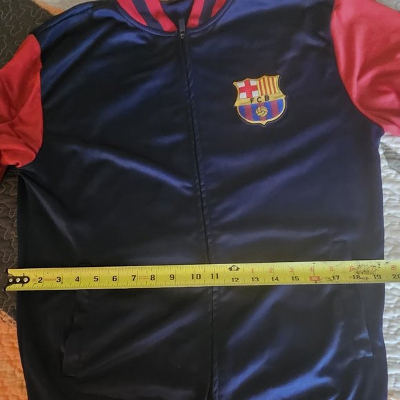 Men’s FCB Barcelona Soccer Track Jacket Blue-Red Size Medium - Picture 5 of 10